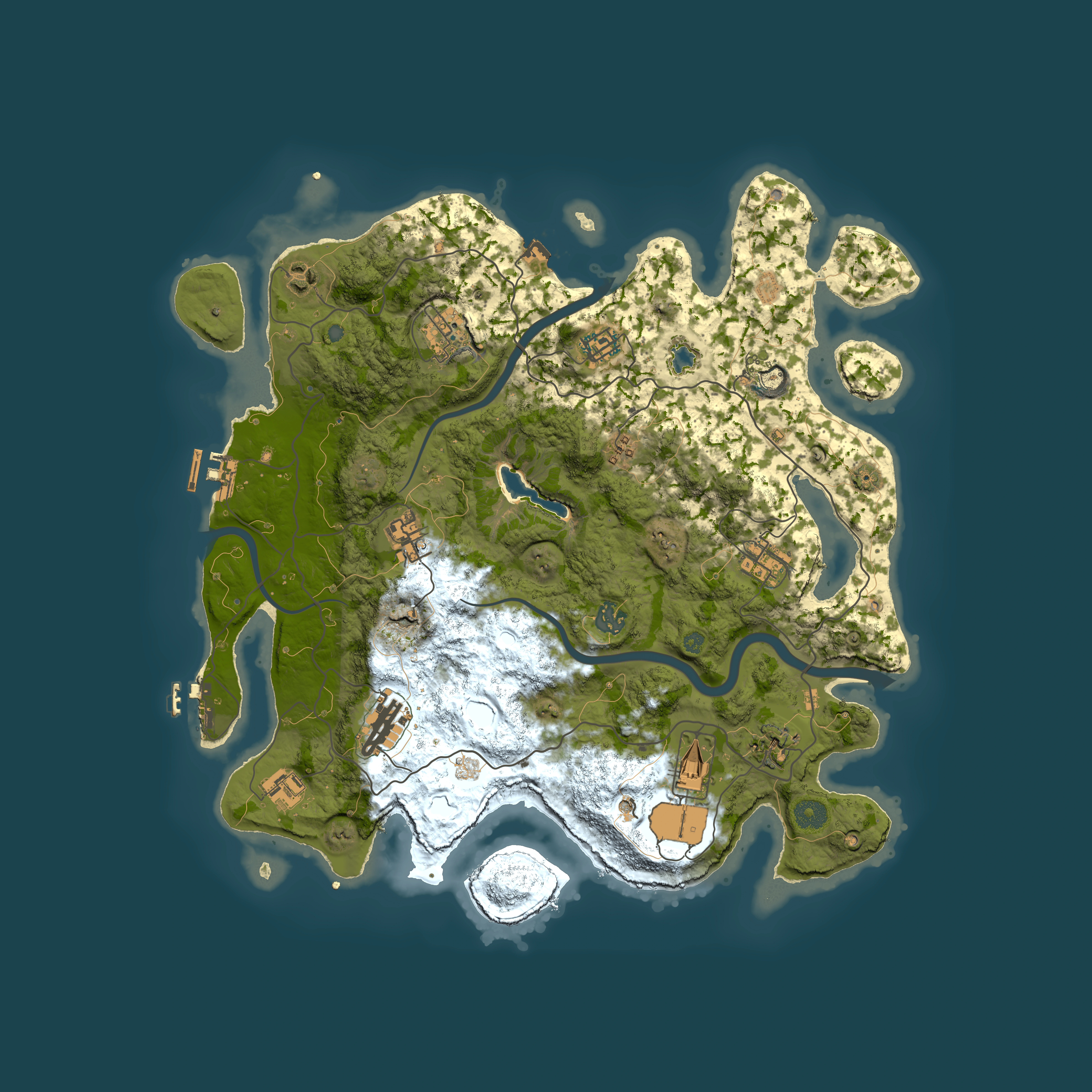 Full top-down render of Rust map seed 1865931278, 4000x4000m