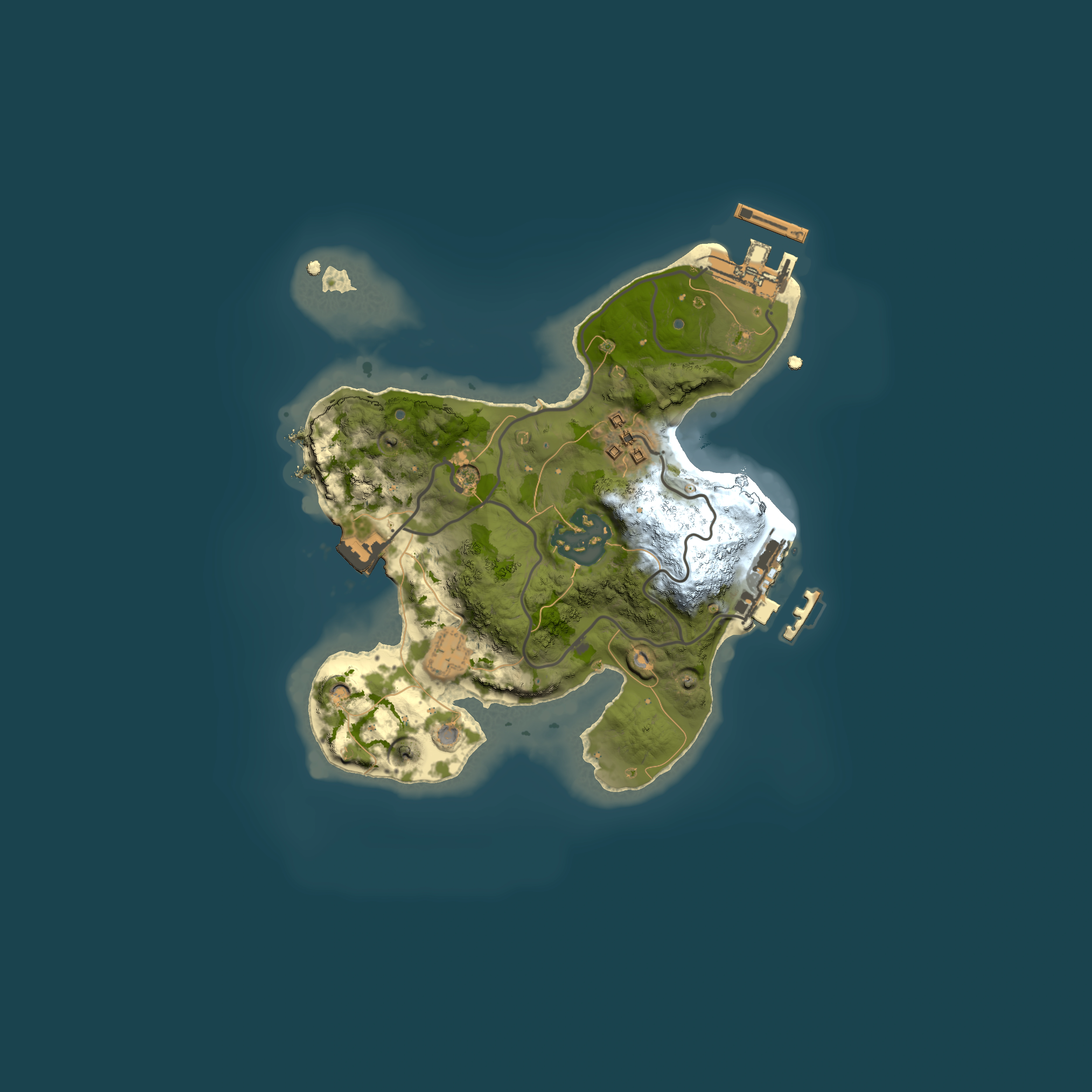 Full top-down render of Rust map seed 102375348, 2000x2000m