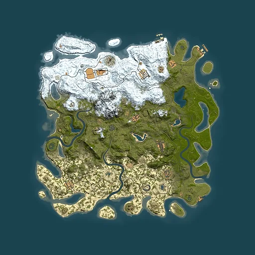 Rust map seed 819908834, 5000x5000m top-down preview