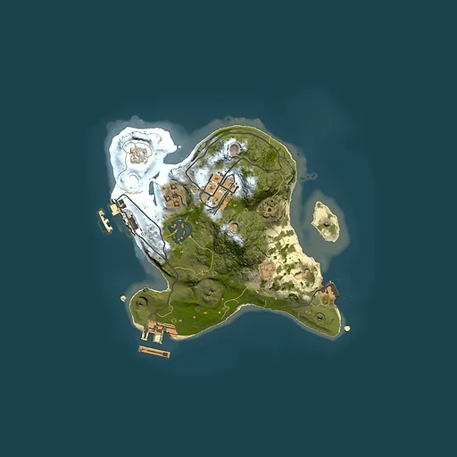 Rust map seed 1543572411, 2000x2000m top-down preview