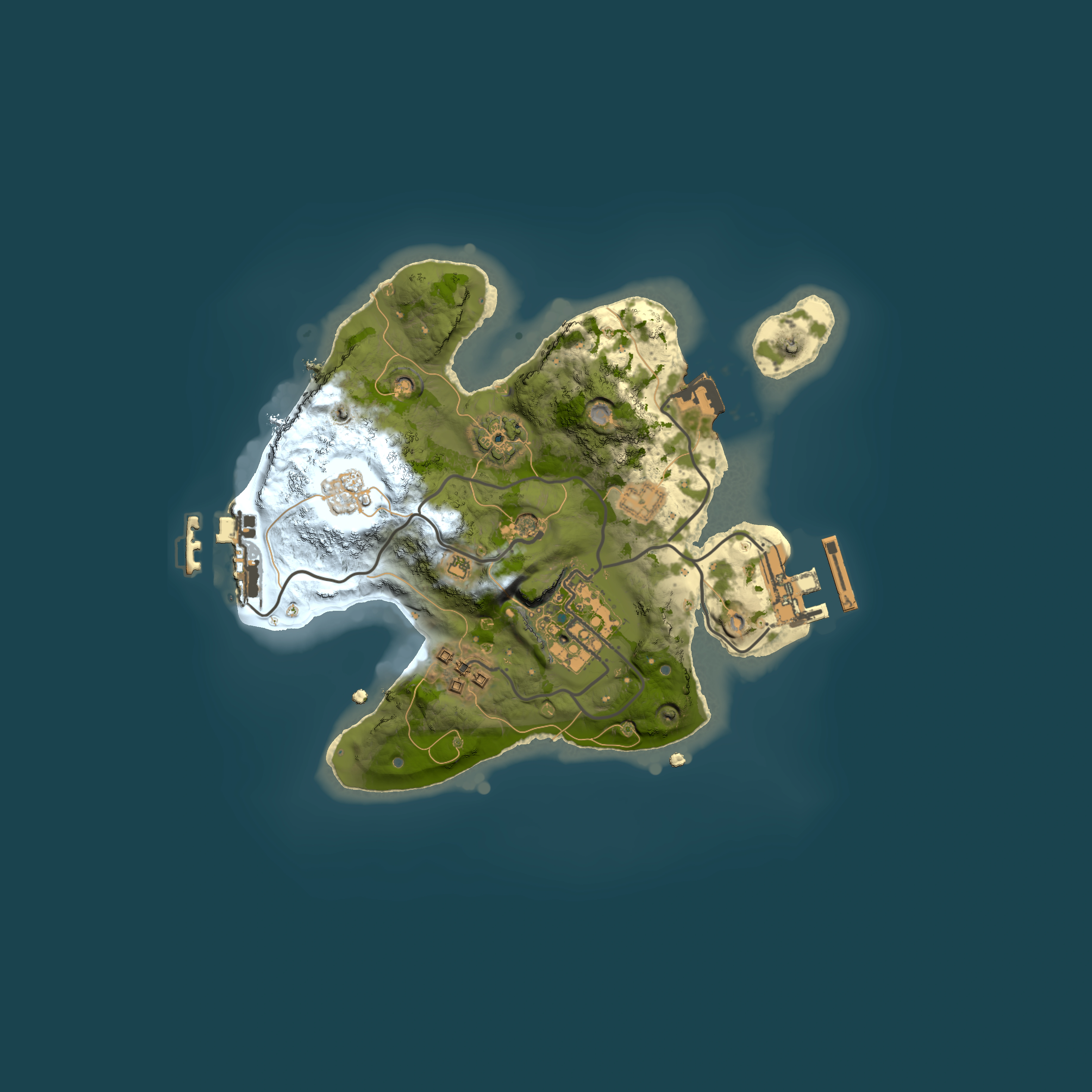Full top-down render of Rust map seed 1068985283, 2000x2000m