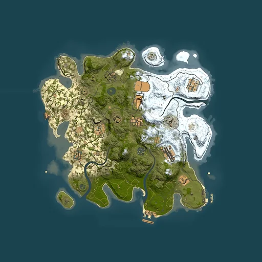 Rust map seed 117395463, 3500x3500m top-down preview