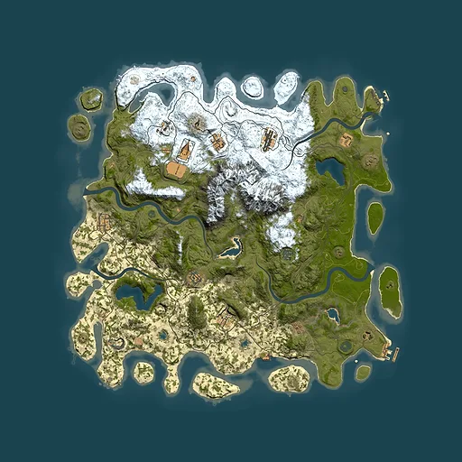 Rust map seed 1014836530, 5000x5000m top-down preview