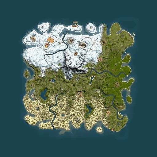 Rust map seed 1270927186, 5000x5000m top-down preview