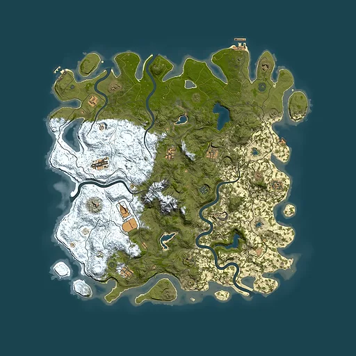 Rust map seed 1976462191, 5000x5000m top-down preview