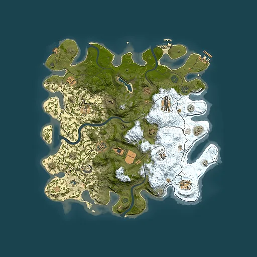 Rust map seed 1377323782, 4000x4000m top-down preview