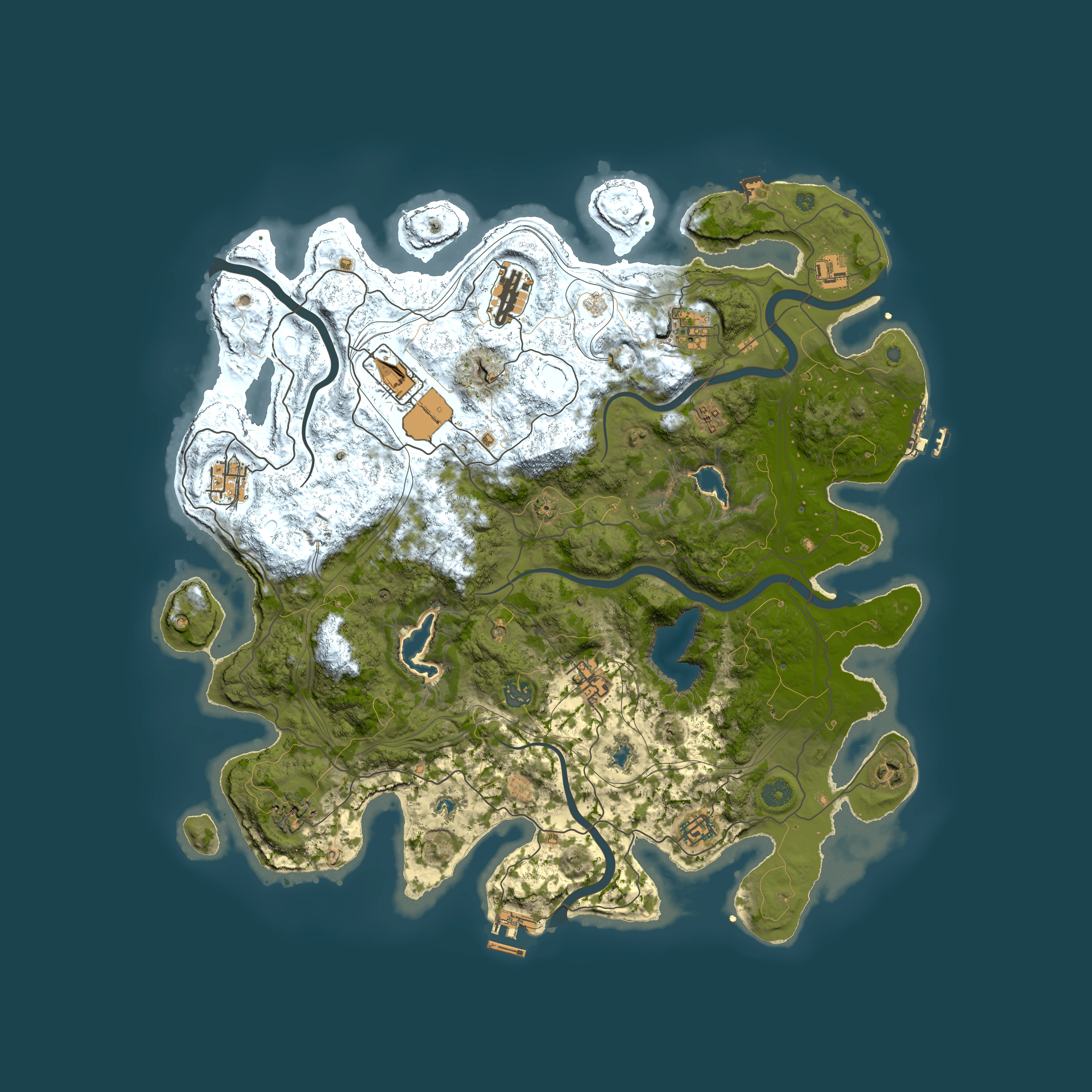 Full top-down render of Rust map seed 1377504189, 4500x4500m