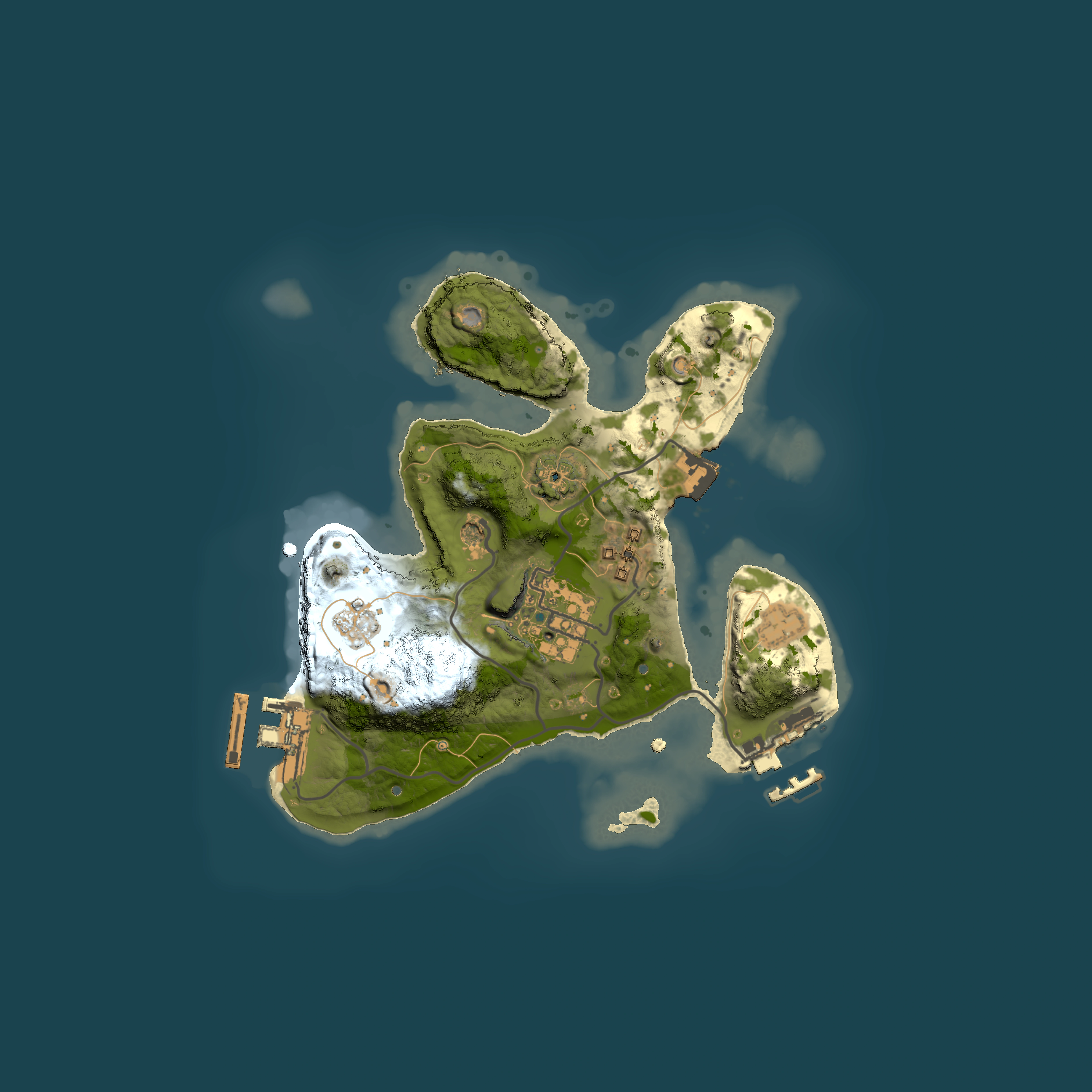 Full top-down render of Rust map seed 223918212, 2000x2000m