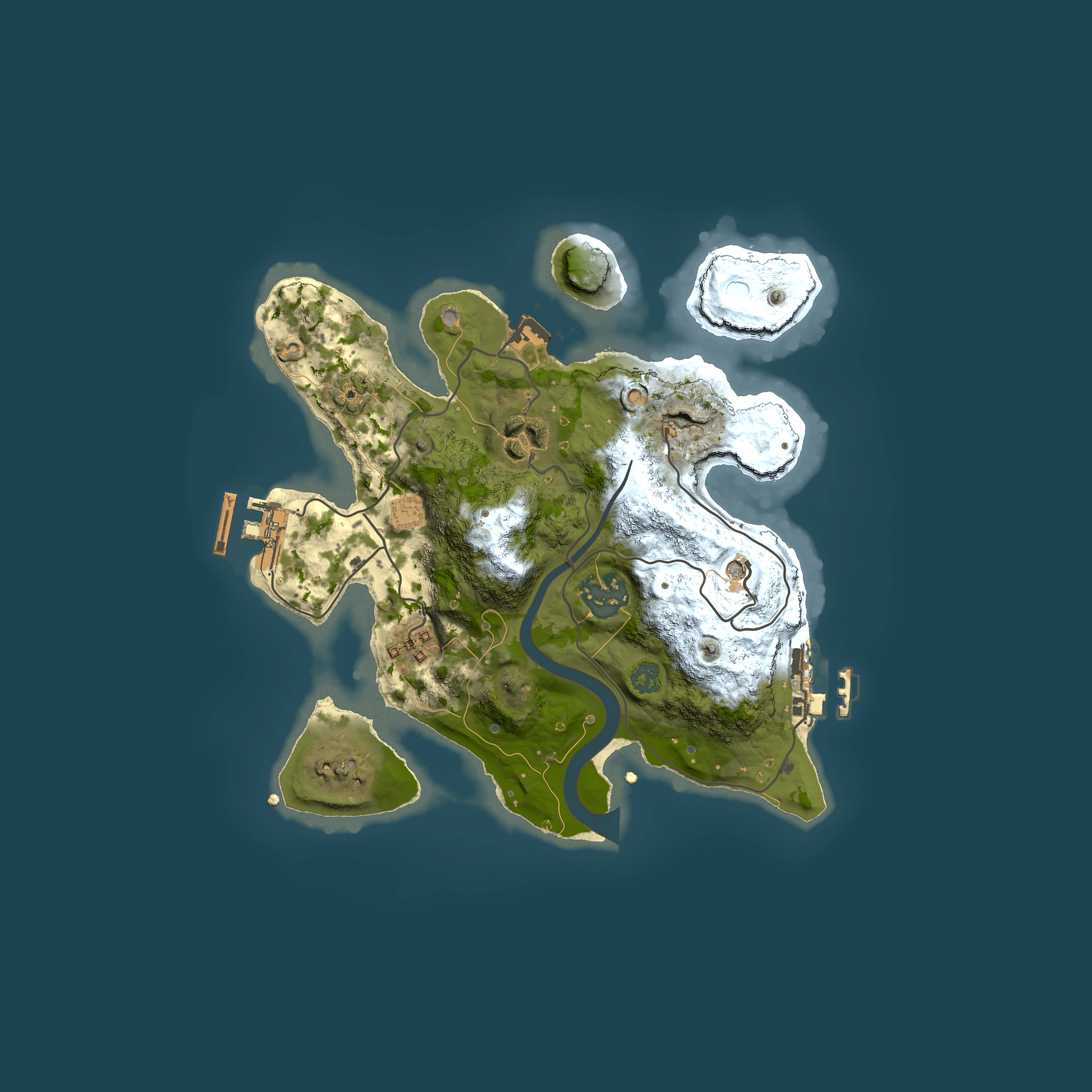 Full top-down render of Rust map seed 472691871, 2500x2500m