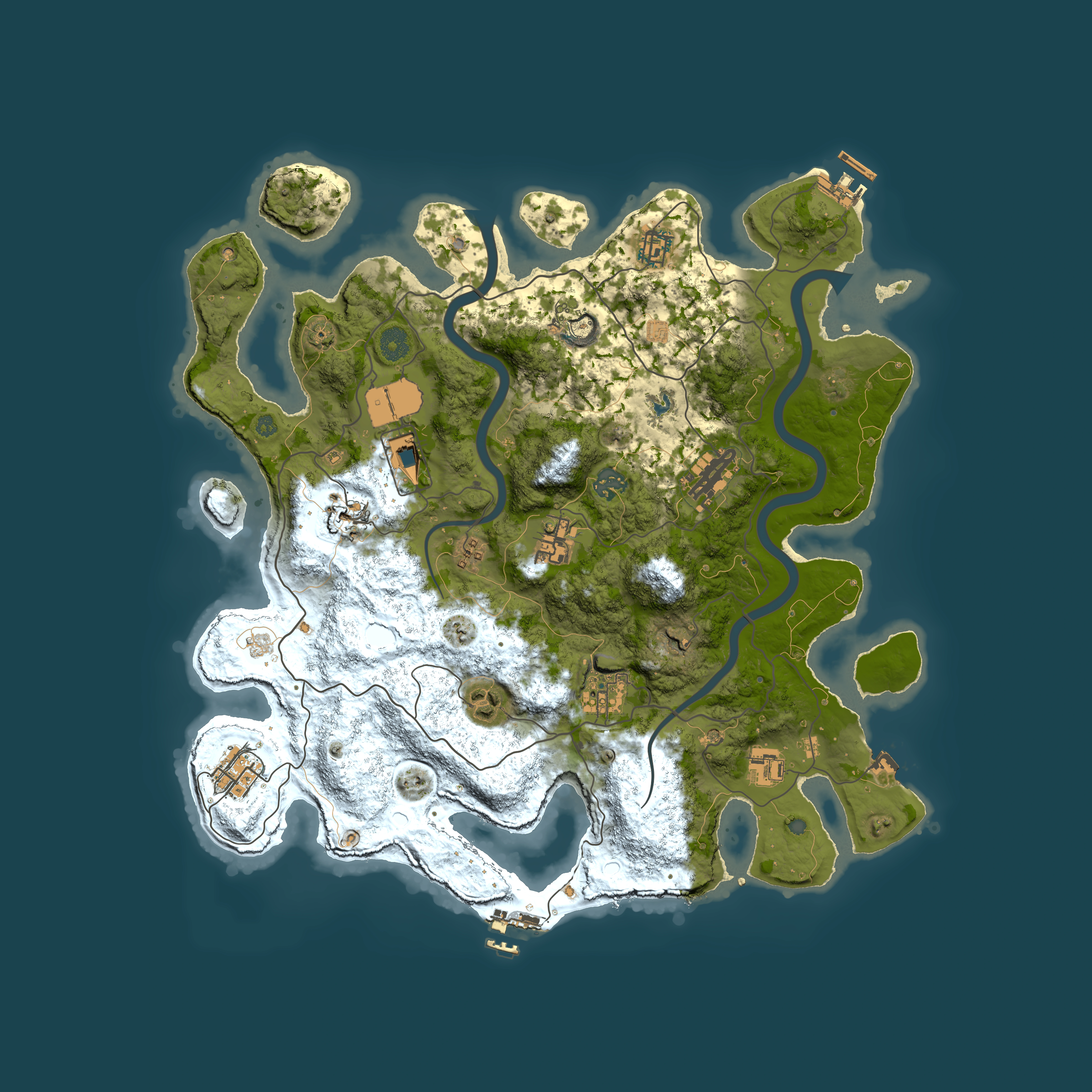 Full top-down render of Rust map seed 447311228, 4000x4000m