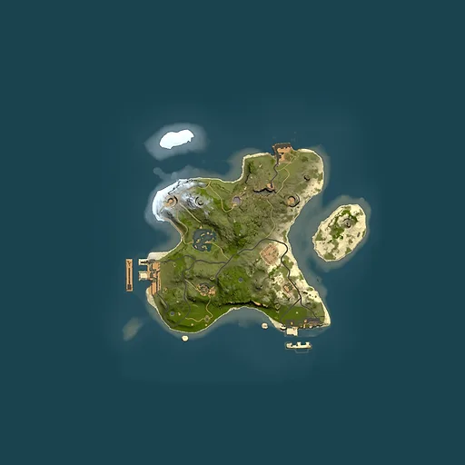 Rust map seed 198308236, 2000x2000m top-down preview