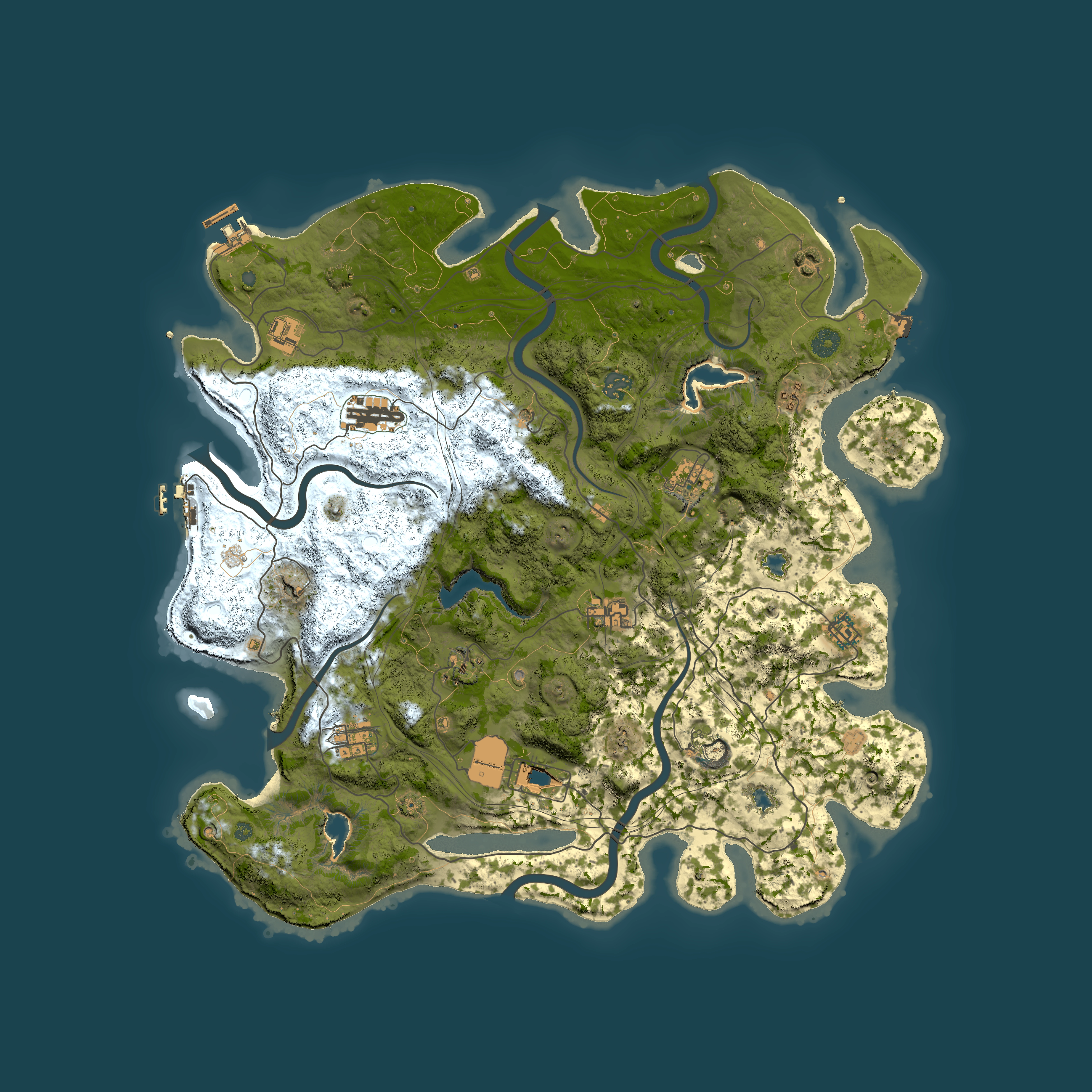 Full top-down render of Rust map seed 455950144, 4500x4500m