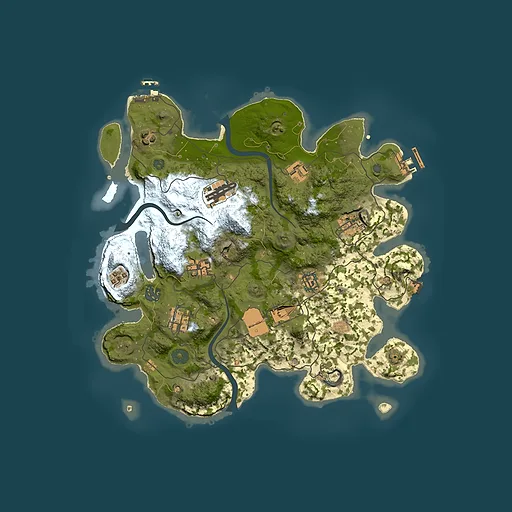 Rust map seed 1361828702, 3500x3500m top-down preview