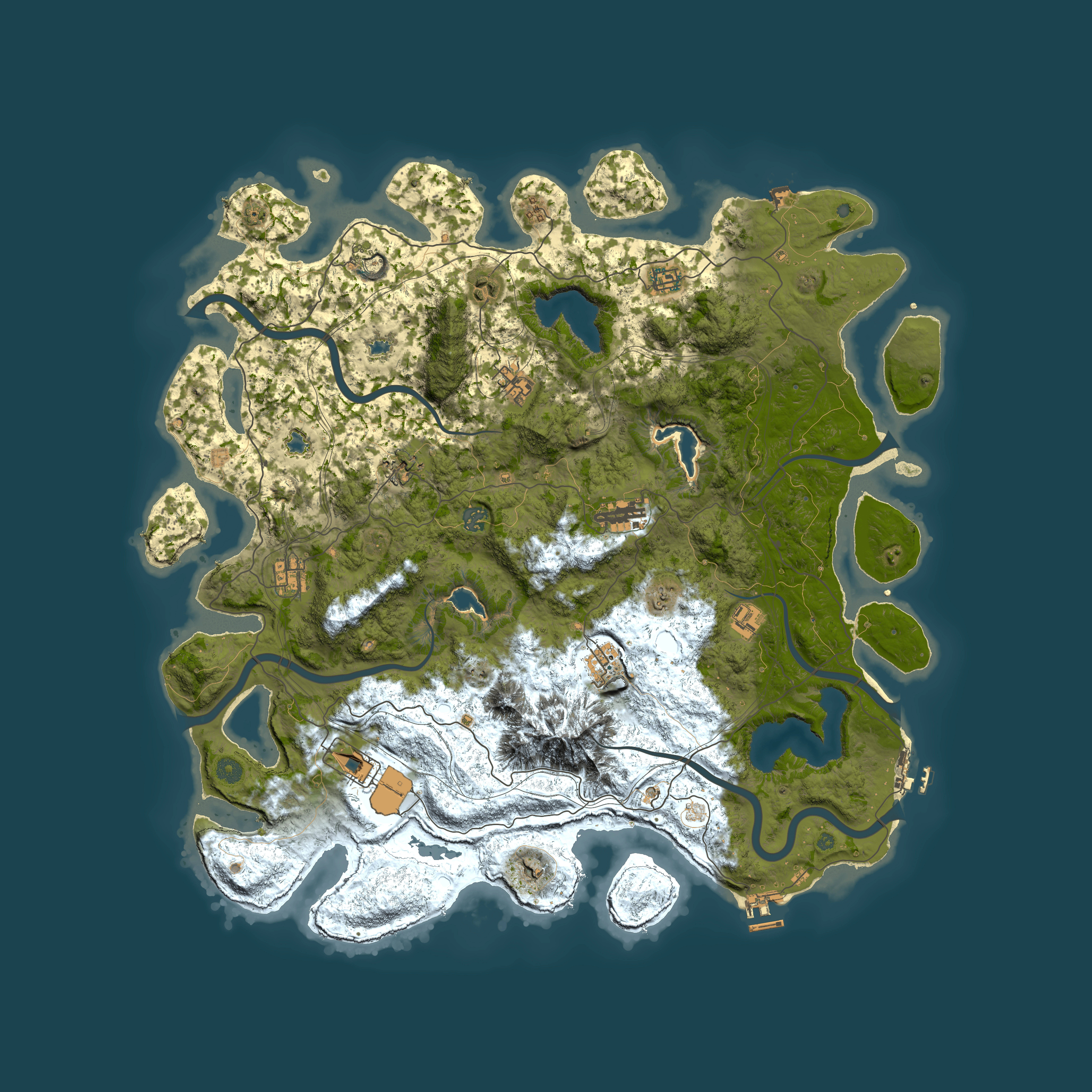 Full top-down render of Rust map seed 971729388, 5000x5000m