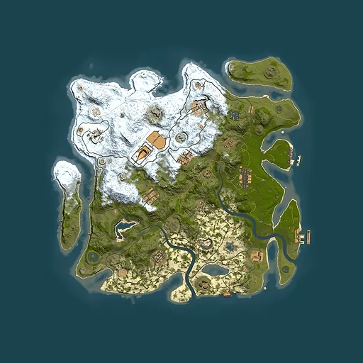 Rust map seed 894120309, 4000x4000m top-down preview