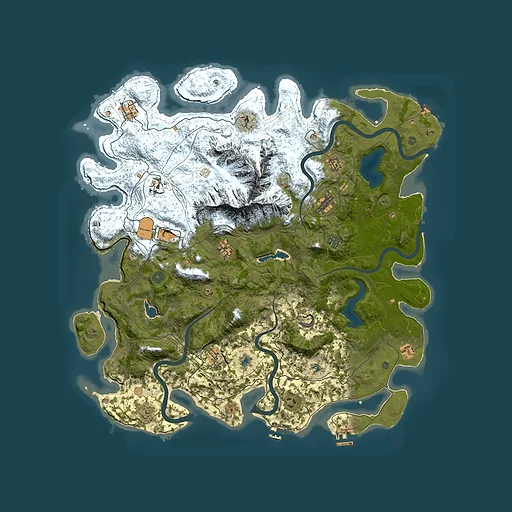 Rust map seed 793469024, 5000x5000m top-down preview