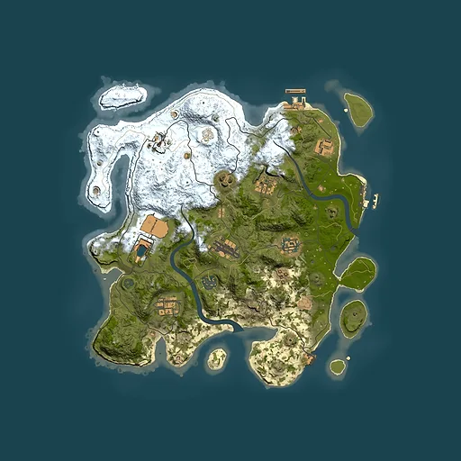 Rust map seed 794615870, 3500x3500m top-down preview