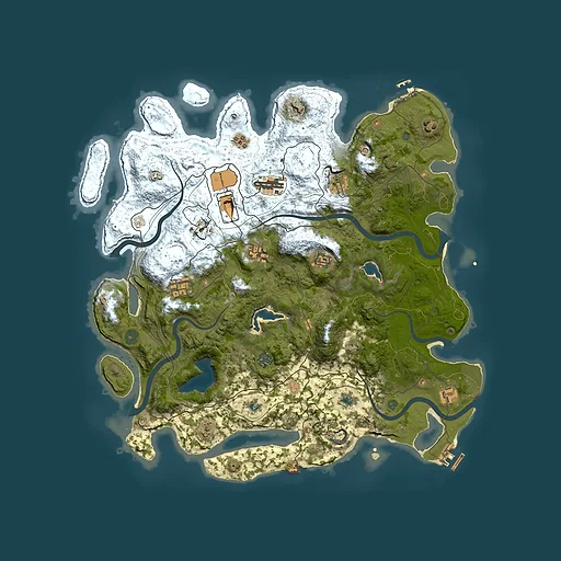 Rust map seed 988642494, 4500x4500m top-down preview