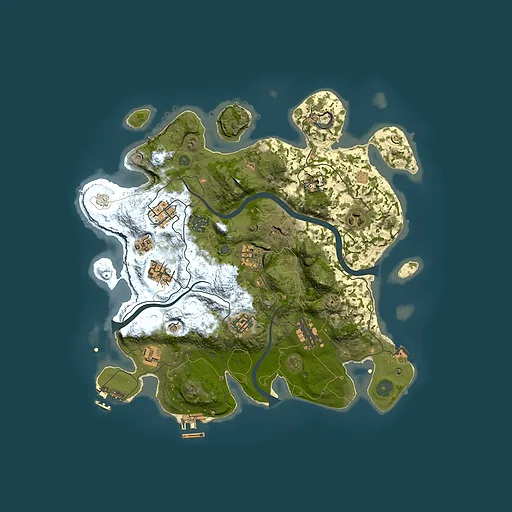 Rust map seed 1089599923, 3500x3500m top-down preview