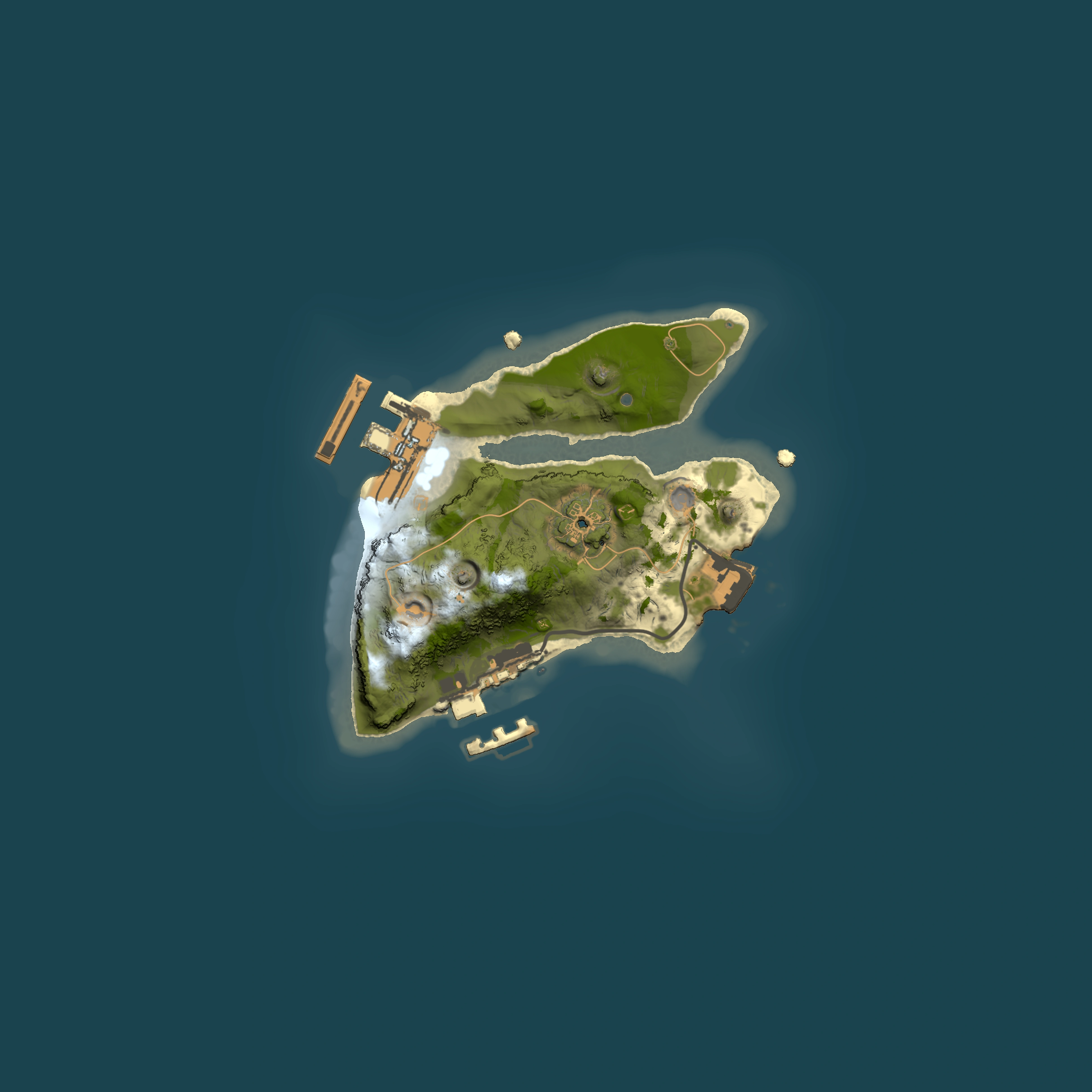Full top-down render of Rust map seed 1460987281, 1500x1500m