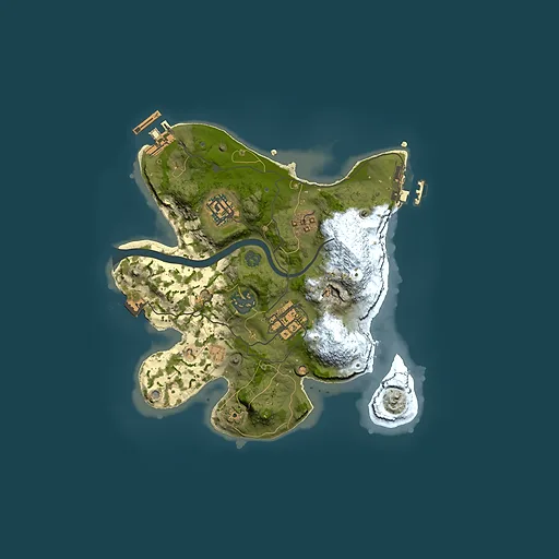 Rust map seed 1817205459, 2500x2500m top-down preview