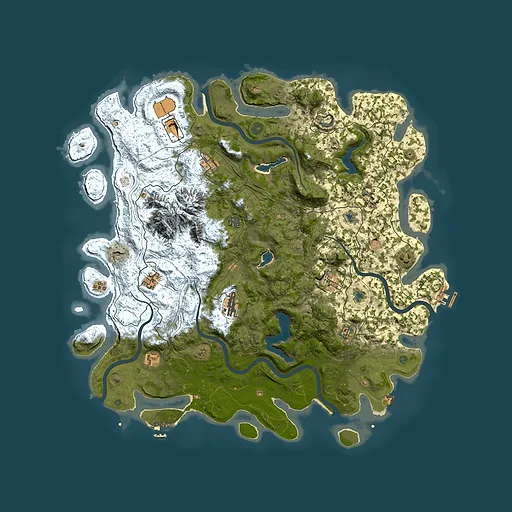 Rust map seed 1801741920, 5000x5000m top-down preview