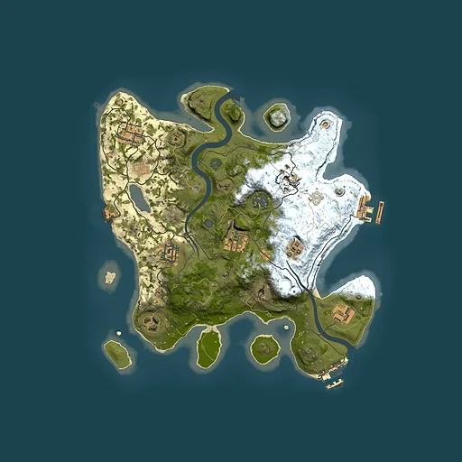 Rust map seed 1004099276, 3000x3000m top-down preview