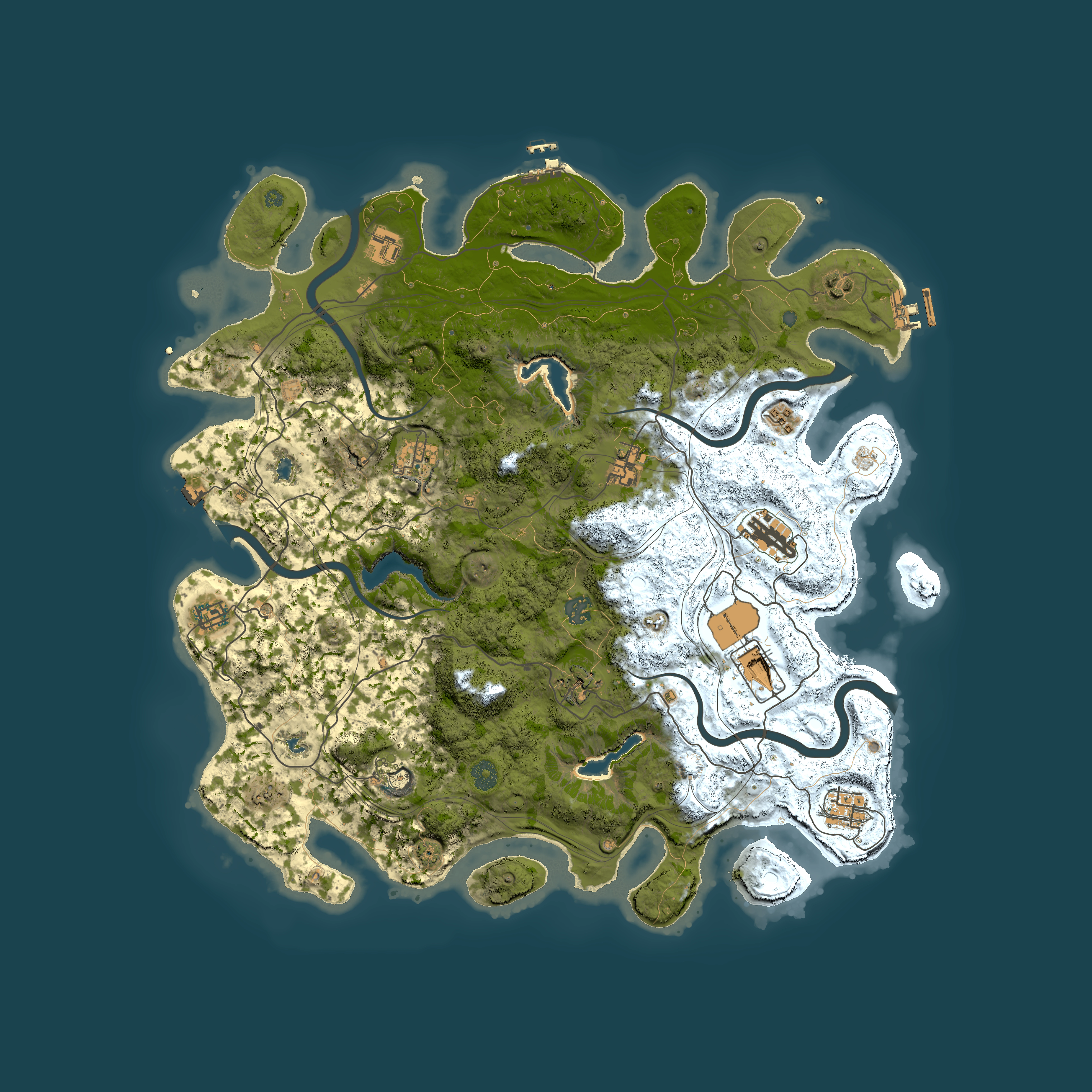Full top-down render of Rust map seed 1807437711, 4500x4500m