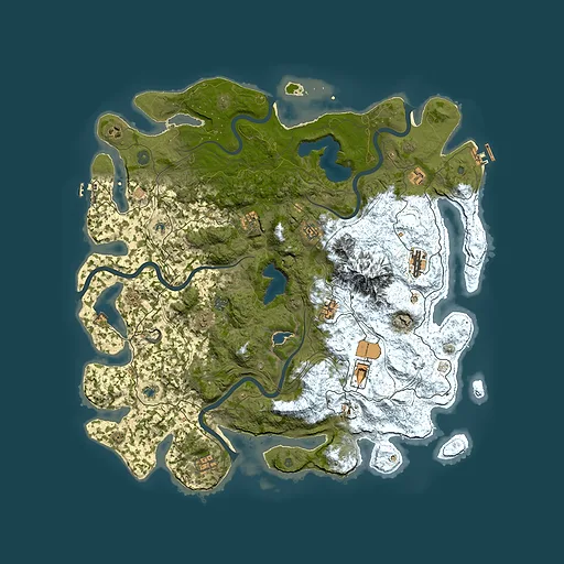 Rust map seed 1211894417, 5000x5000m top-down preview