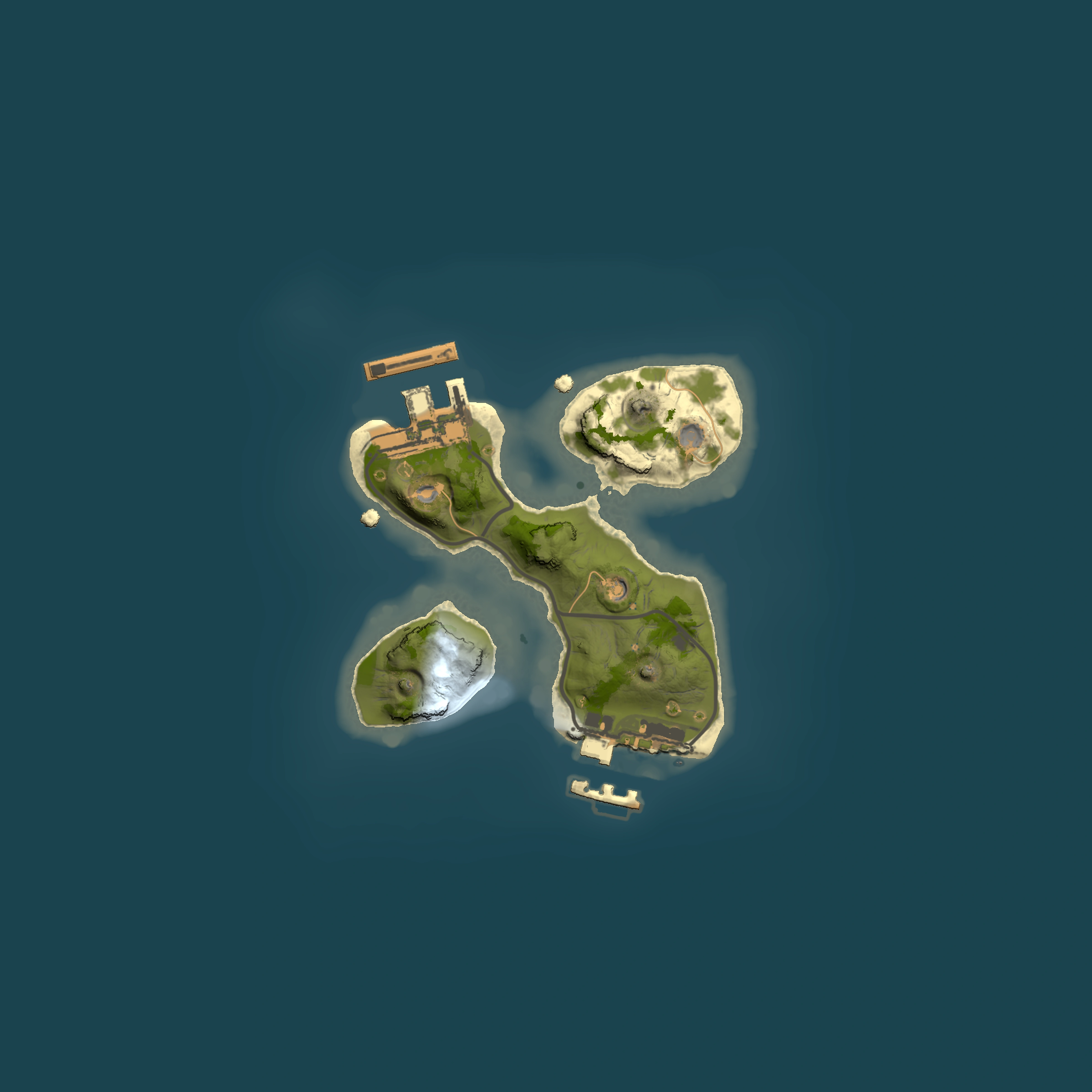 Full top-down render of Rust map seed 276964889, 1500x1500m