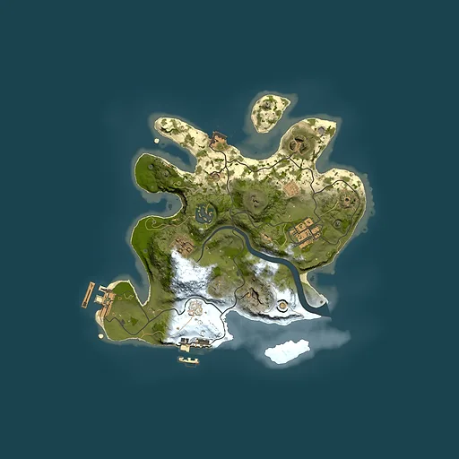 Rust map seed 1625063224, 2500x2500m top-down preview