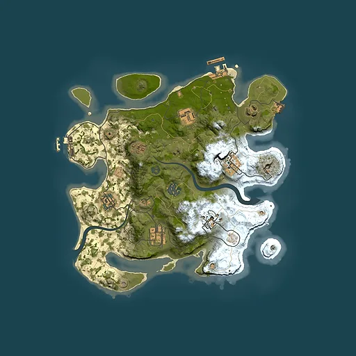 Rust map seed 369798520, 3000x3000m top-down preview