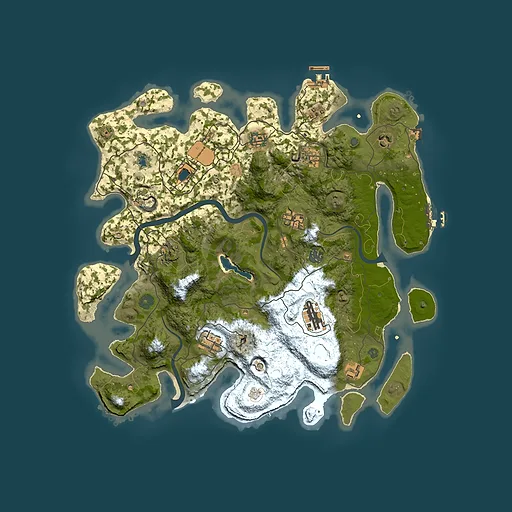 Rust map seed 825971295, 4000x4000m top-down preview