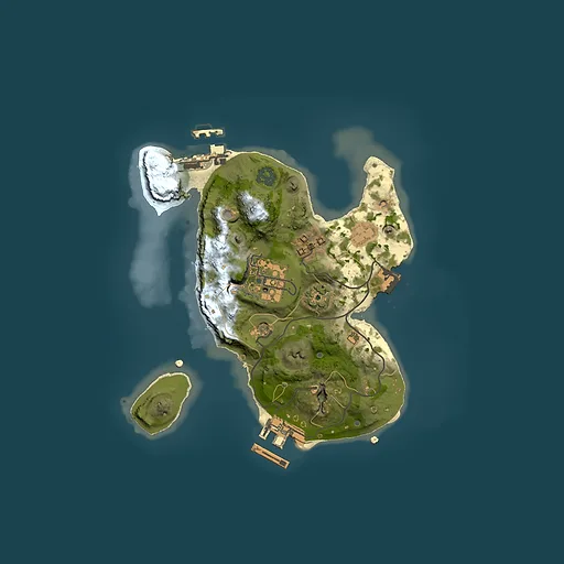 Rust map seed 555461001, 2000x2000m top-down preview