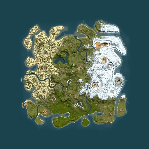 Rust map seed 1474158867, 4500x4500m top-down preview