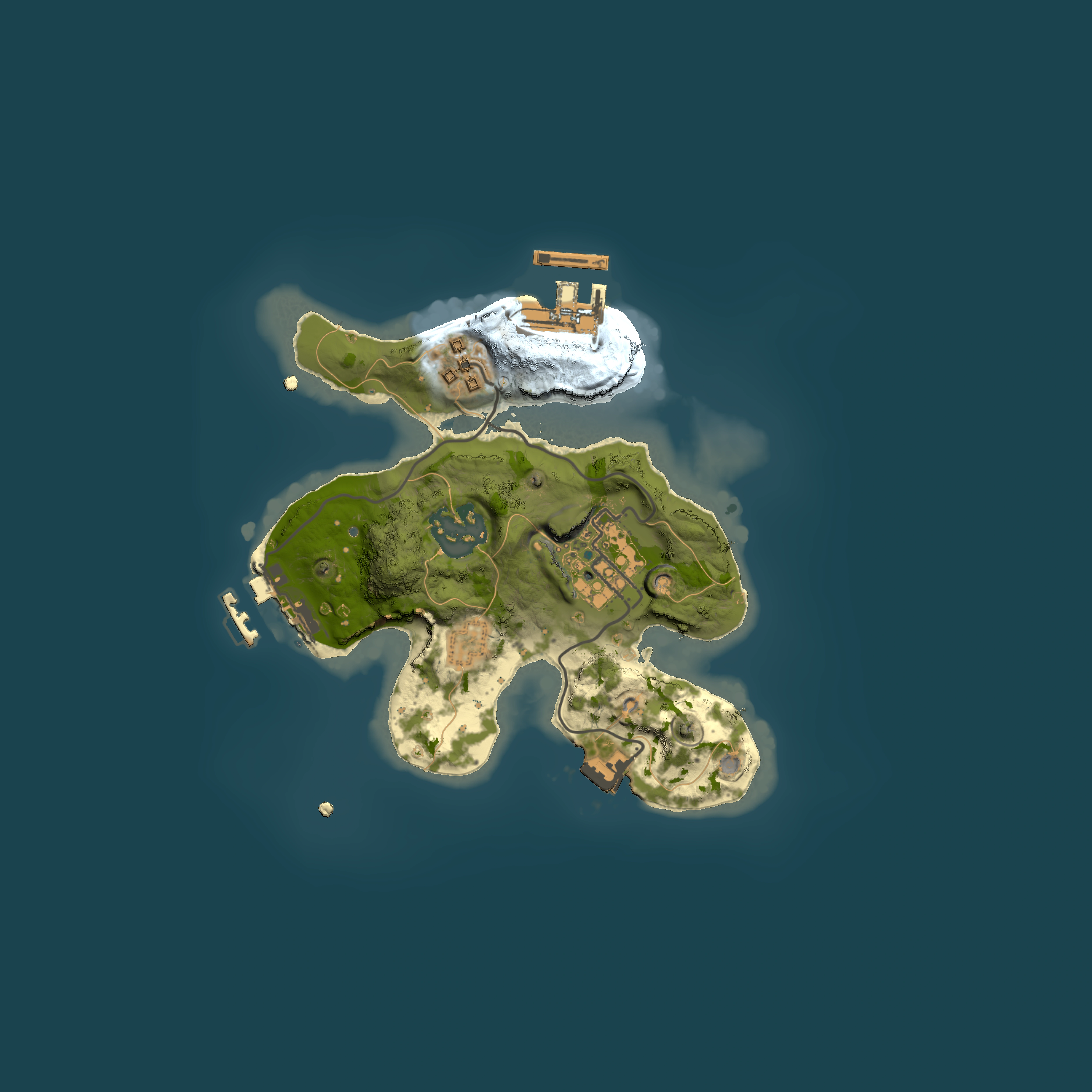 Full top-down render of Rust map seed 1632661385, 2000x2000m