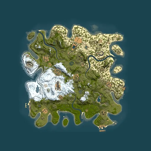 Rust map seed 866980610, 4000x4000m top-down preview