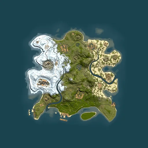 Rust map seed 549153669, 3000x3000m top-down preview