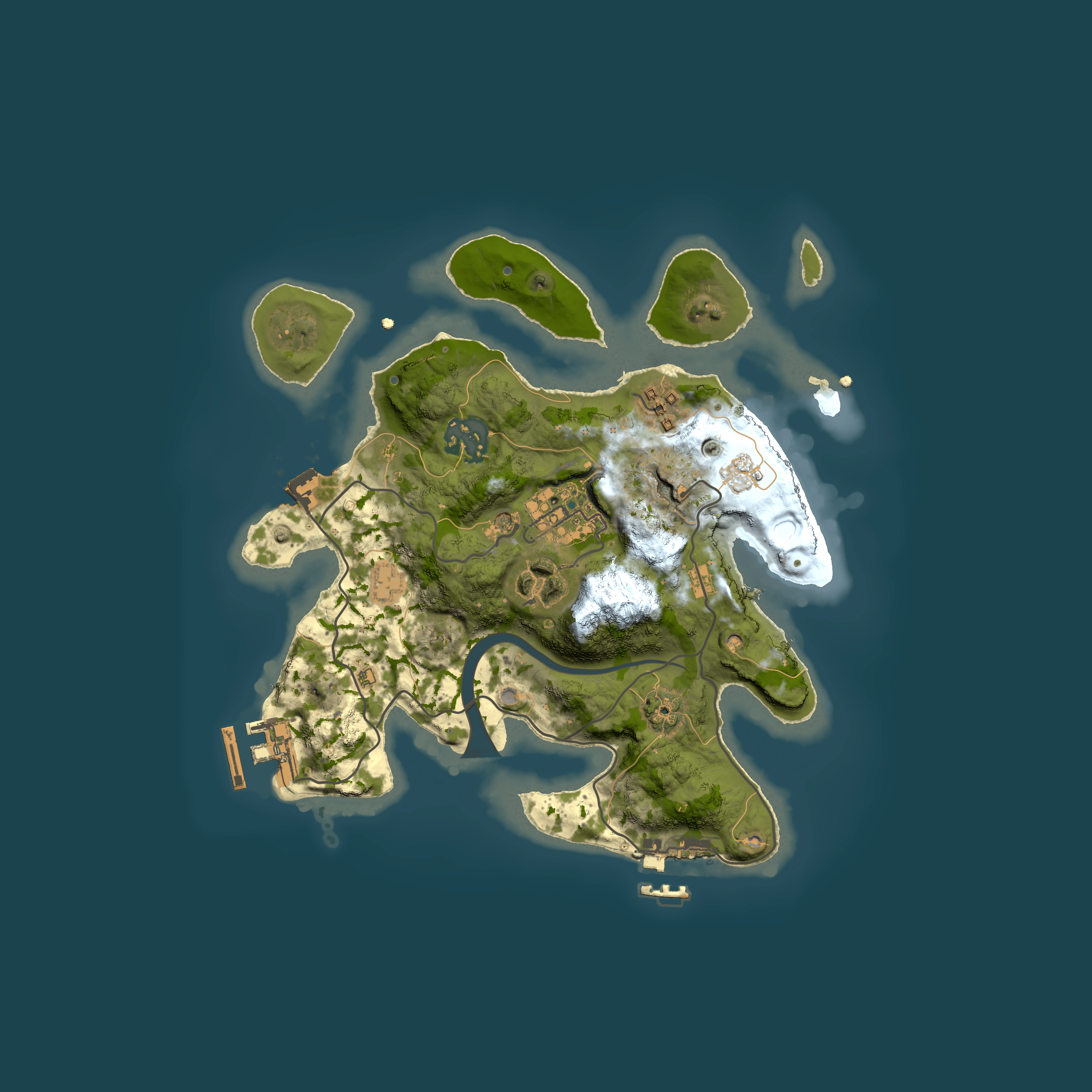 Full top-down render of Rust map seed 1170756750, 2500x2500m
