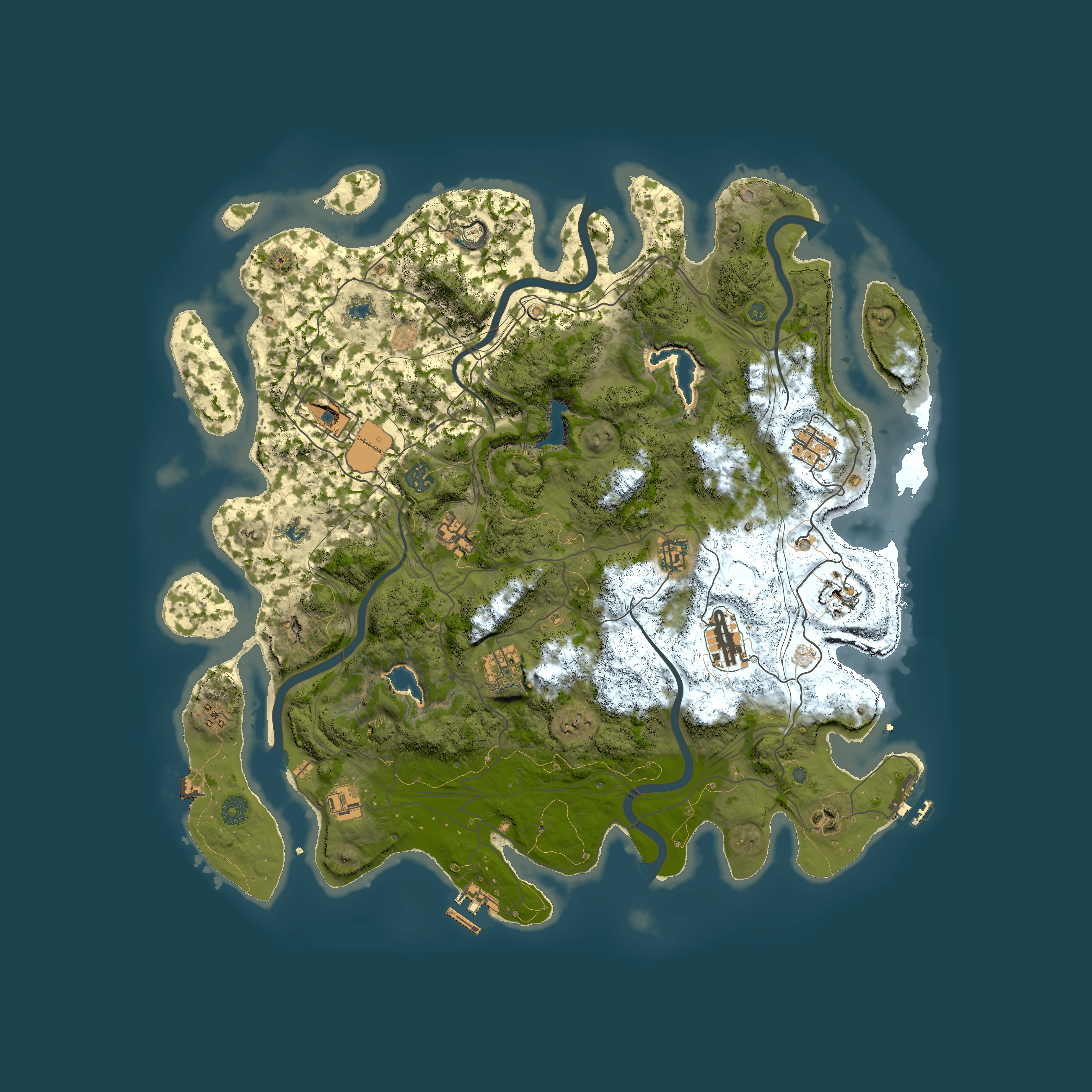 Full top-down render of Rust map seed 975715562, 4500x4500m