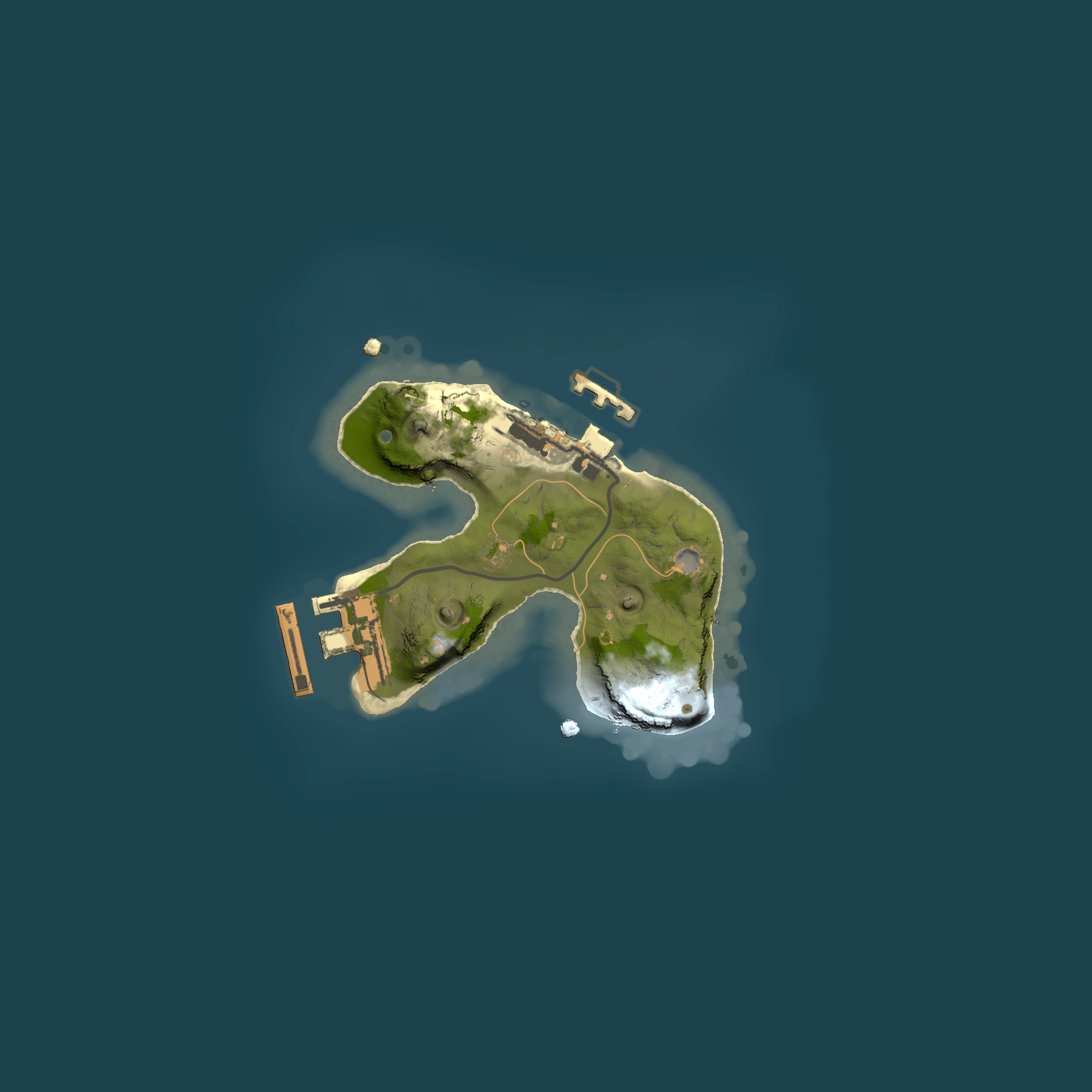 Full top-down render of Rust map seed 1639287284, 1500x1500m