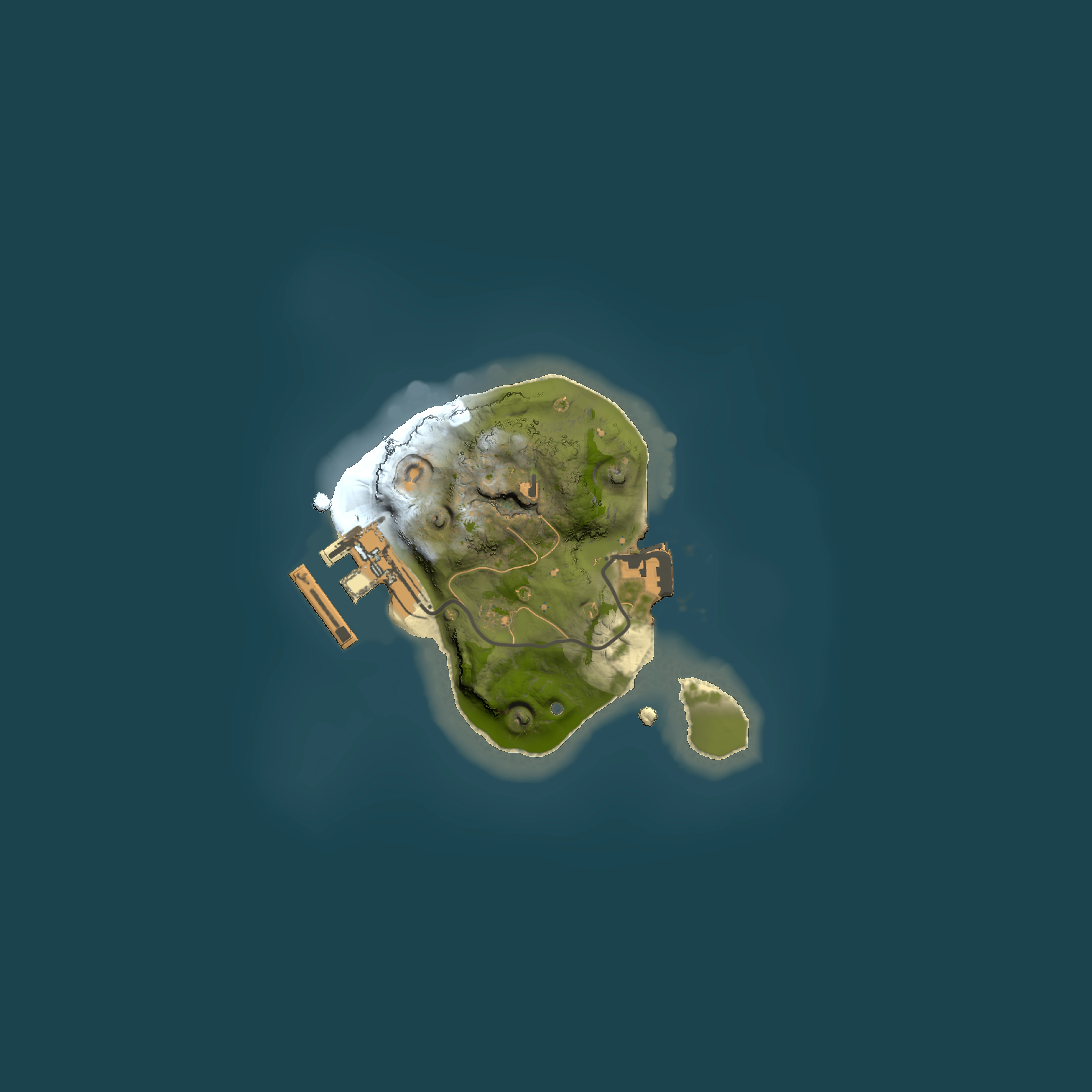 Full top-down render of Rust map seed 1392462147, 1500x1500m