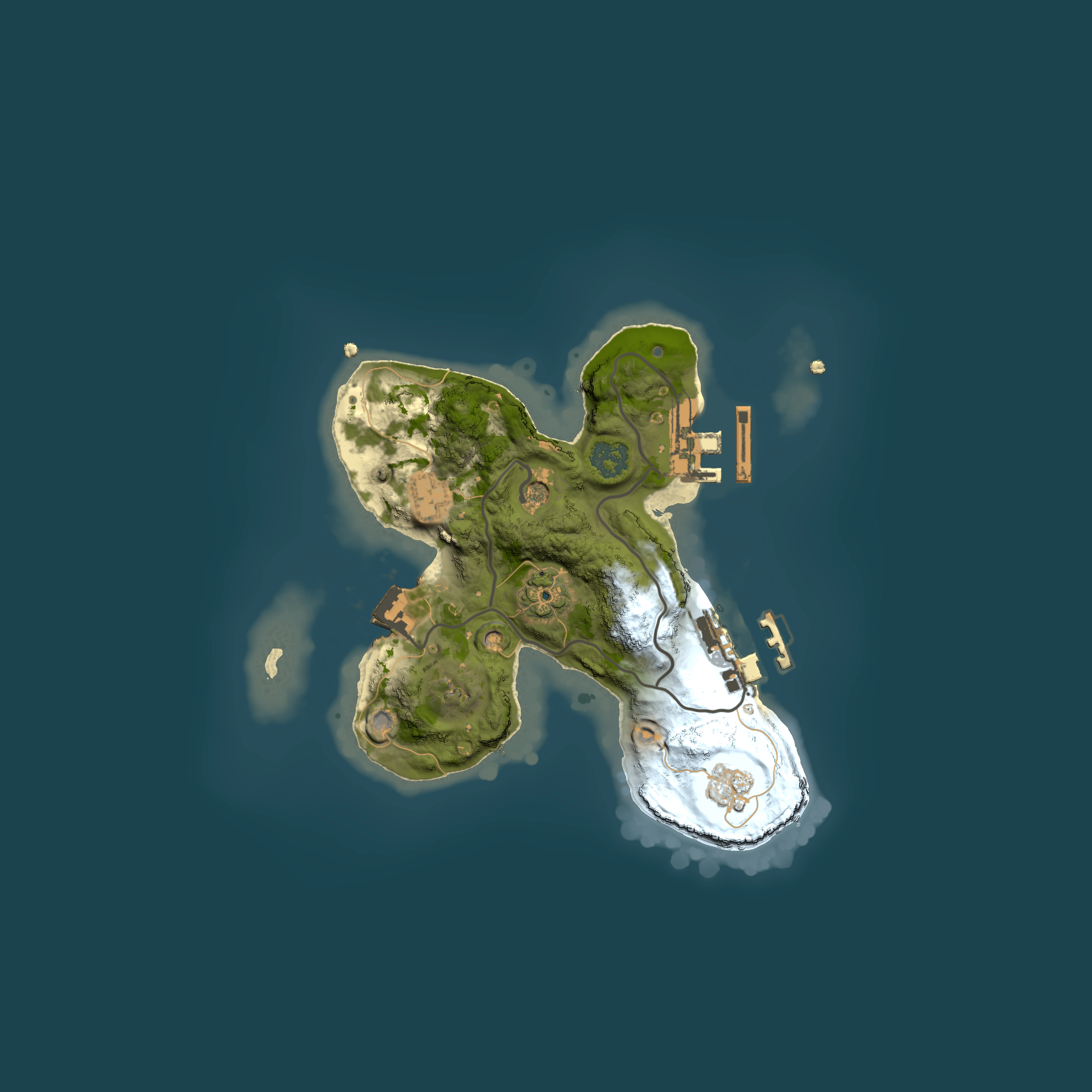 Full top-down render of Rust map seed 82581047, 2000x2000m
