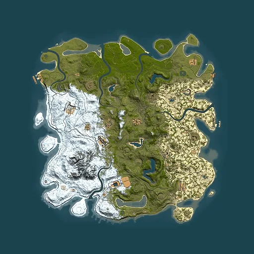 Rust map seed 1049756472, 5000x5000m top-down preview
