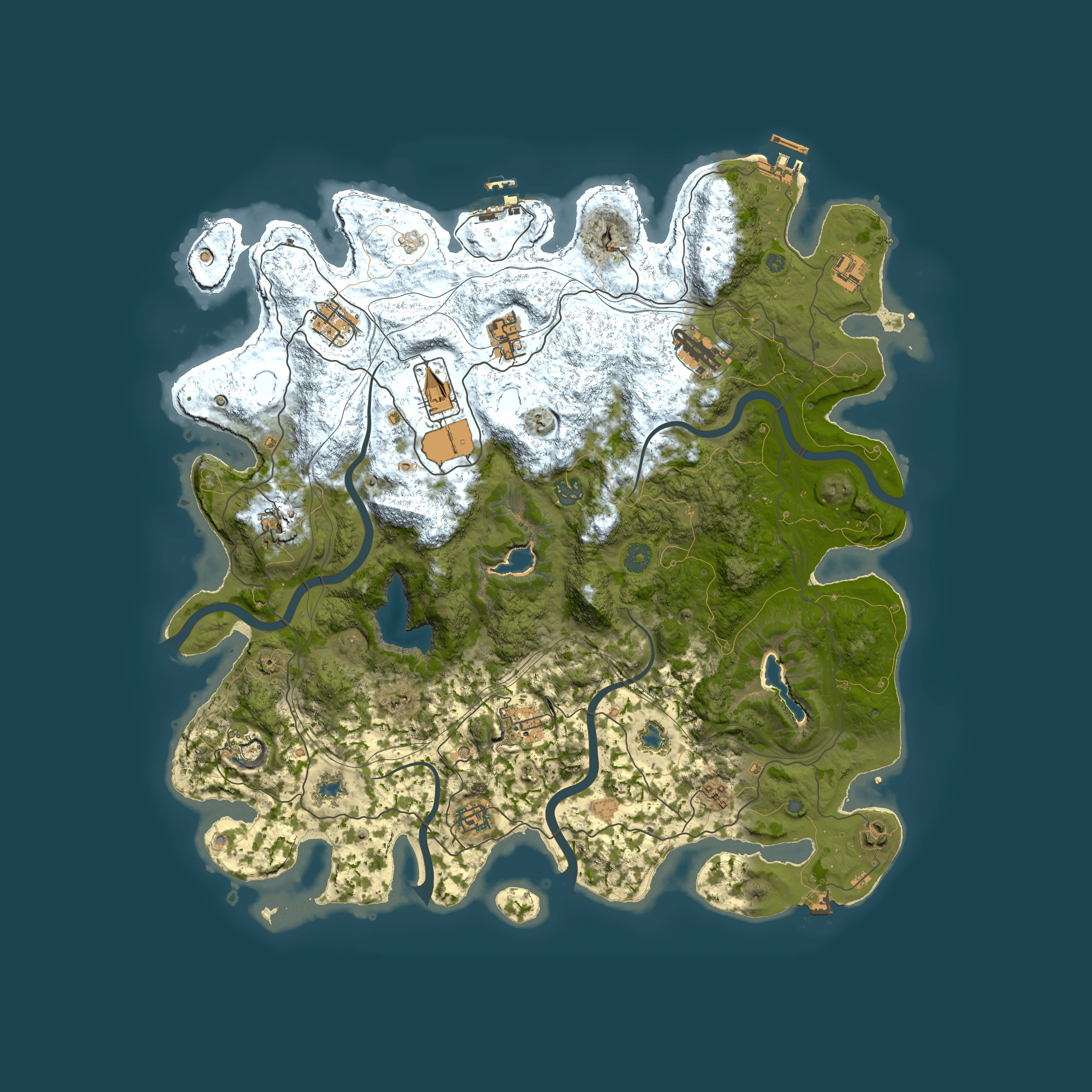 Full top-down render of Rust map seed 504580332, 4500x4500m