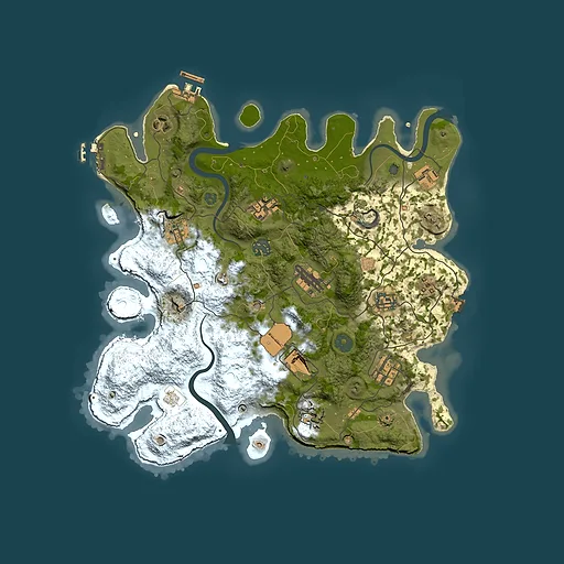 Rust map seed 1417497322, 3500x3500m top-down preview