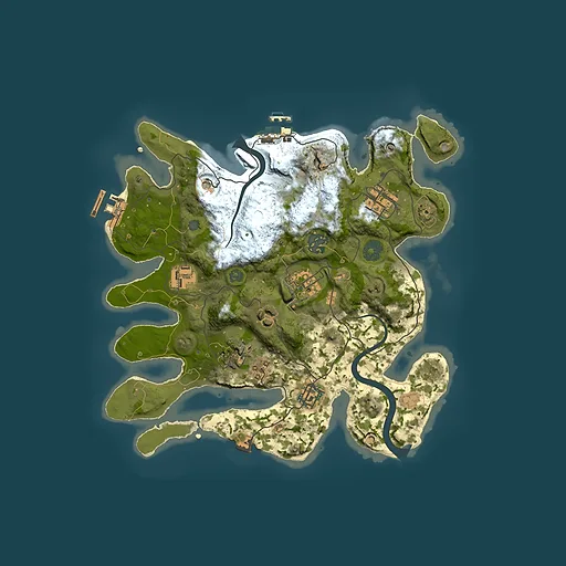 Rust map seed 90394559, 3000x3000m top-down preview