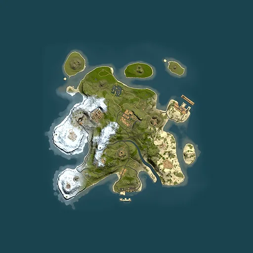 Rust map seed 1515714580, 2500x2500m top-down preview