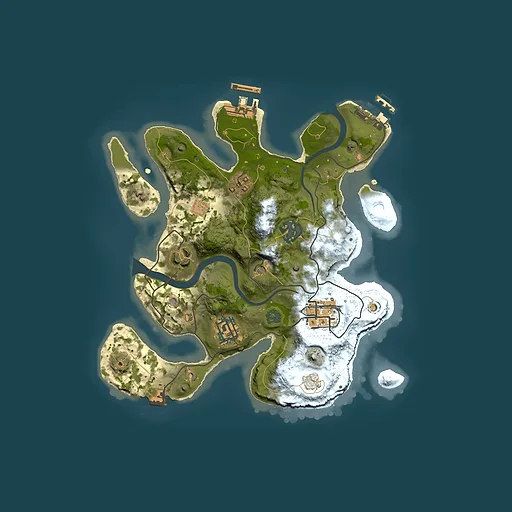 Rust map seed 101829476, 2500x2500m top-down preview