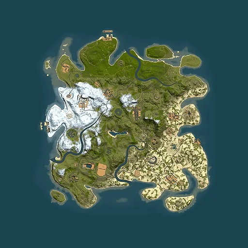 Rust map seed 1883020629, 4000x4000m top-down preview